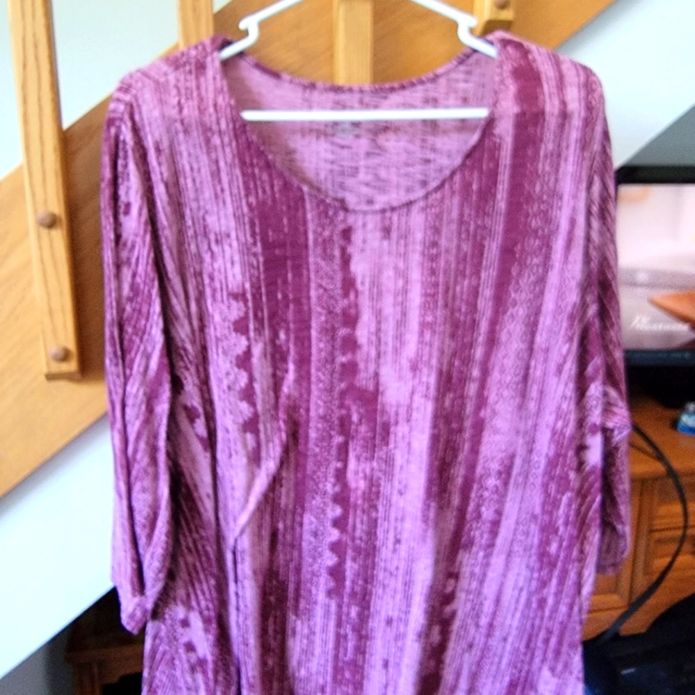 2X Blouse-3/4 sleeves